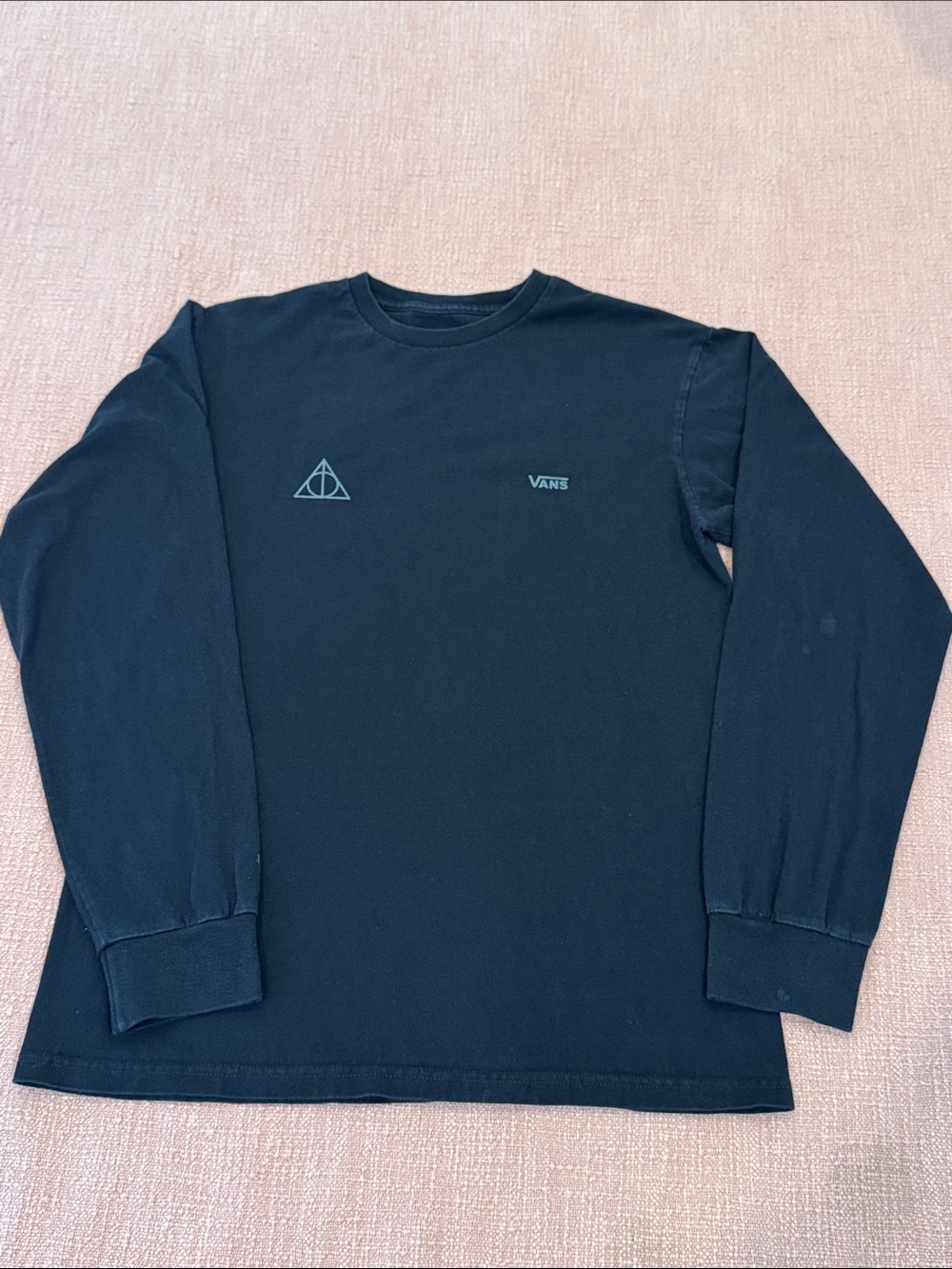 Vans Black Crewneck Long-Sleeve Sweatshirt Harry Potter Deathly Hallows